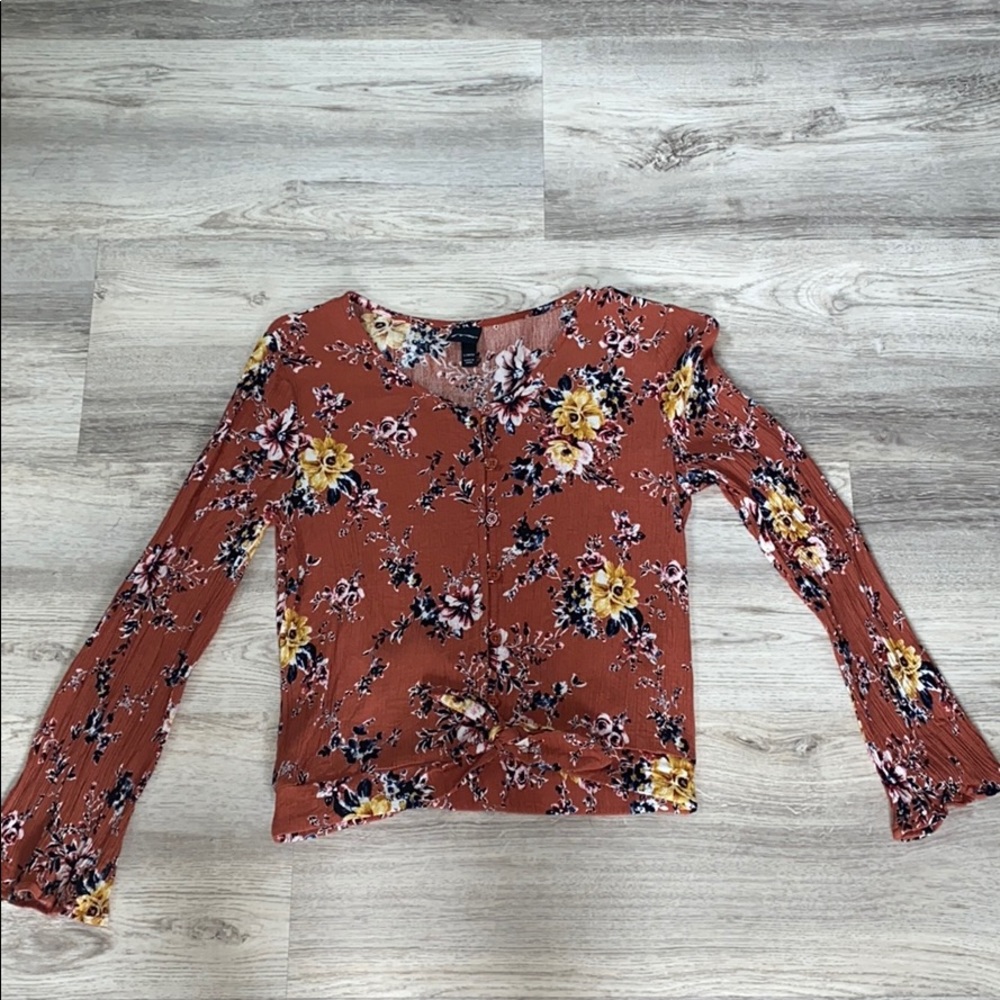 Floral long sleeved shirt!